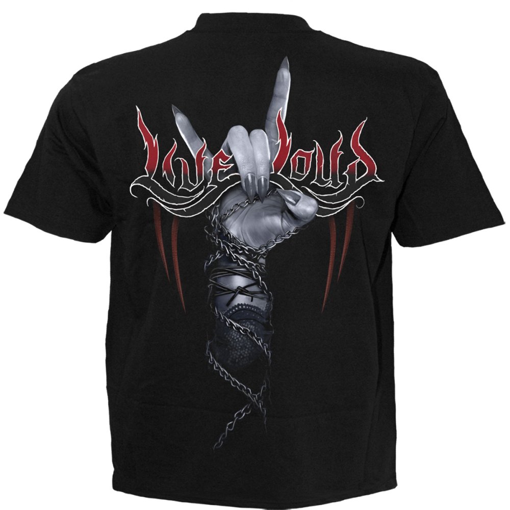 Spiral - Rock Loud Mens T-shirt - Black